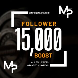 14500 - 15000 Follower boost